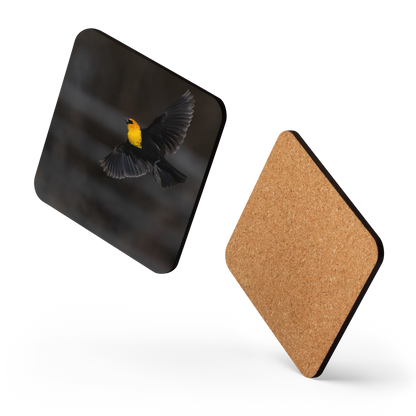Flying Yellow Head Cork-back Coaster - The Overland Diaries