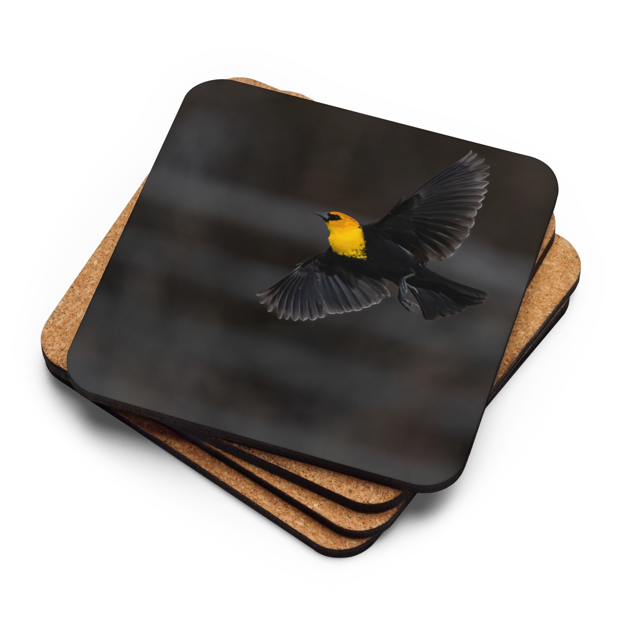 Flying Yellow Head Cork-back Coaster - The Overland Diaries
