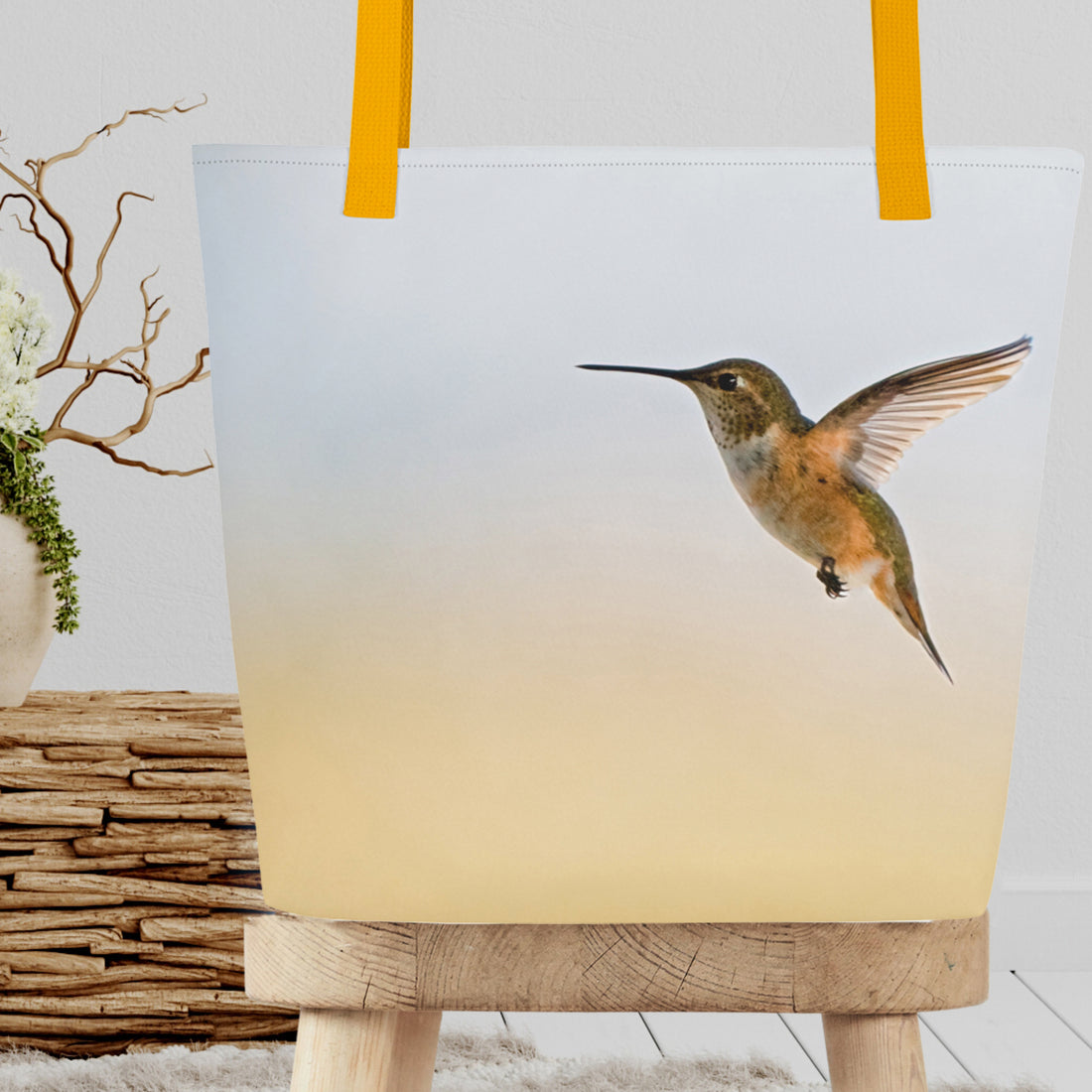 Hummingbird All-Over Print Large Tote Bag - The Overland Diaries