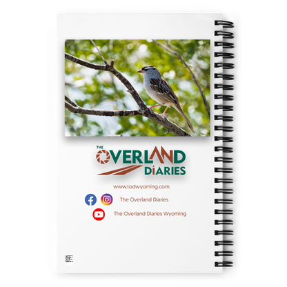 White-crowned Sparrow Spiral Notebook - The Overland Diaries