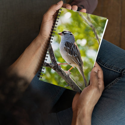 White-crowned Sparrow Spiral Notebook - The Overland Diaries