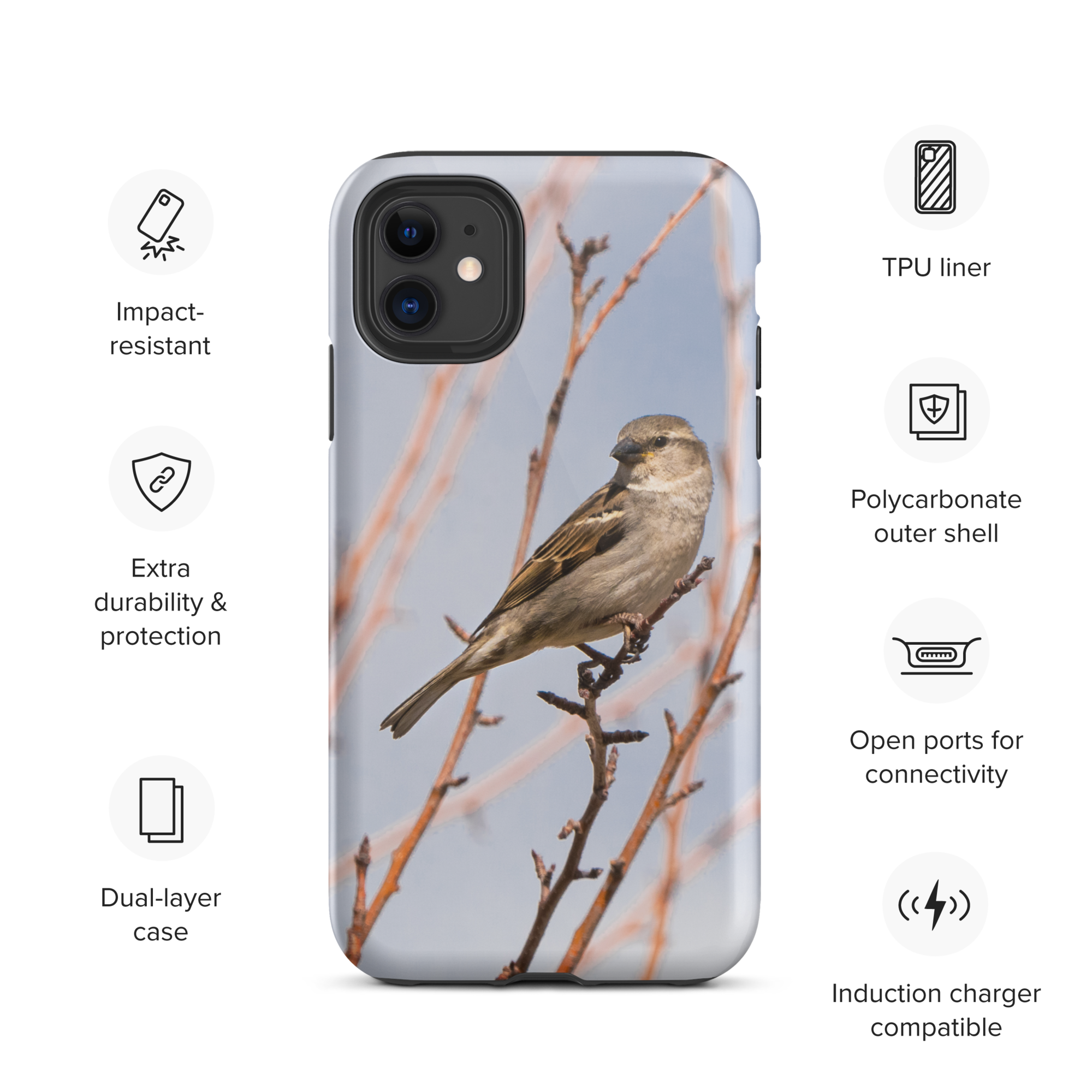 House Sparrow Tough Case for iPhone® - The Overland Diaries