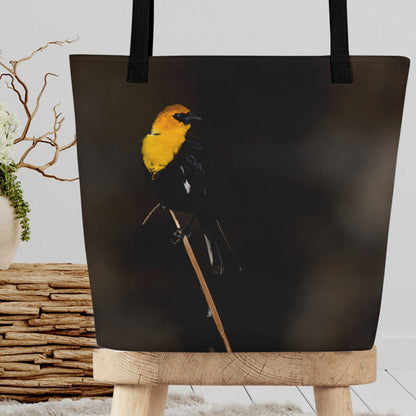 Yellow Headed All-Over Print Large Tote Bag - The Overland Diaries